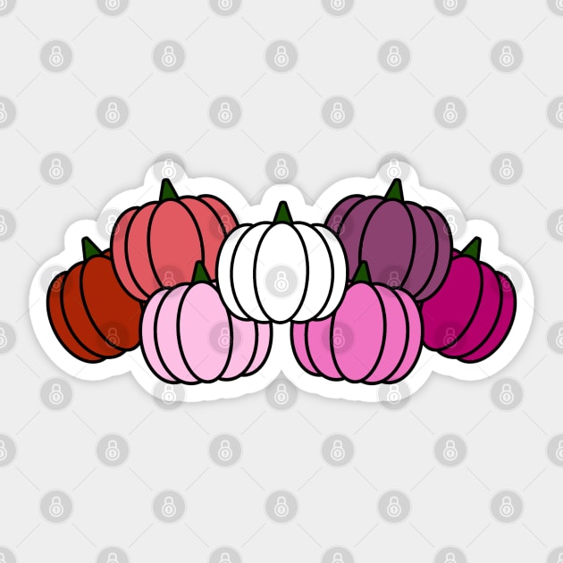 Pride Pumpkins Lesbian Sticker by FilthyAnimals